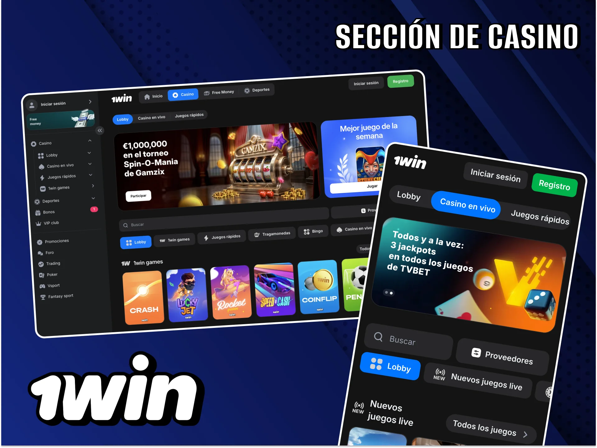 Los mejores juegos del casino 1Win están siempre disponibles para que apuestes.