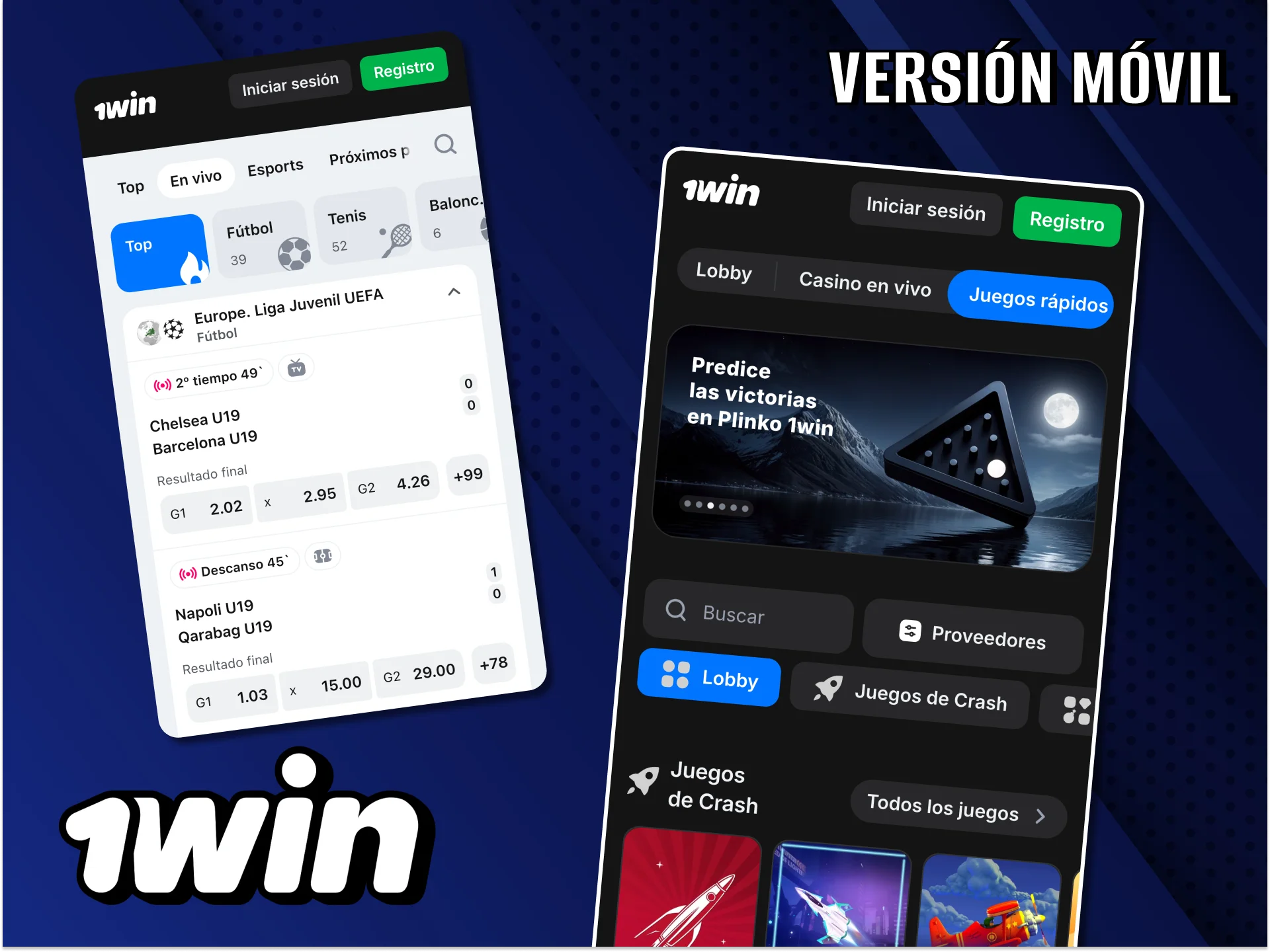 Utiliza los navegadores más populares para jugar y apostar en el sitio web 1Win.